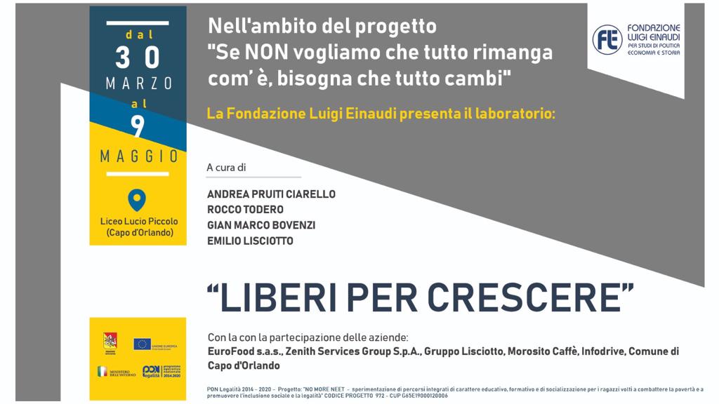 Fondazione Luigi Einaudi e il Liceo Lucio Piccolo